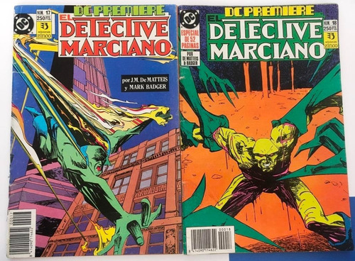 Comic Dc: Detective Marciano. 2 Tomos, Historia Completa. Editorial Zinco