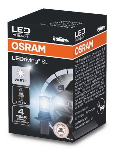 Imagen 3 de 7 de Lampara Led Faro Auxiliar P13w 1.8w 6000k Osram Argo Linea