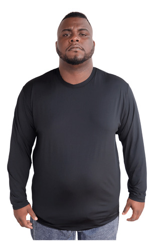 Camiseta Plus Size Proteção Térmica Uv50+ Segunda Pele