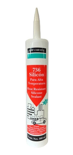Imagen 1 de 5 de Silicón Multiusos Rojo Dowcorning 736 492163 300ml 15201470