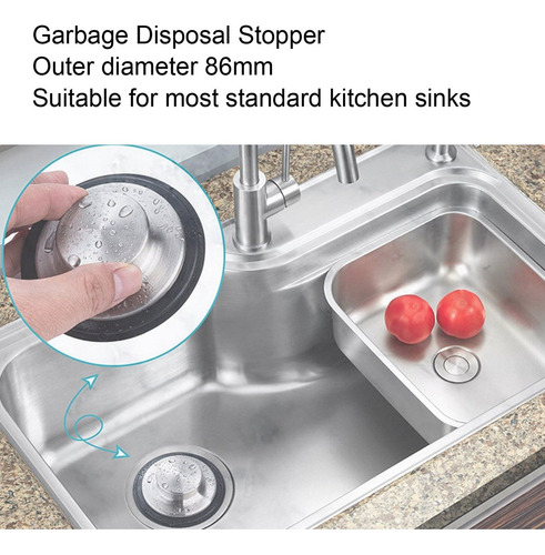 Tapón De Fregadero De Cocina De Acero Inoxidable Cepillado P