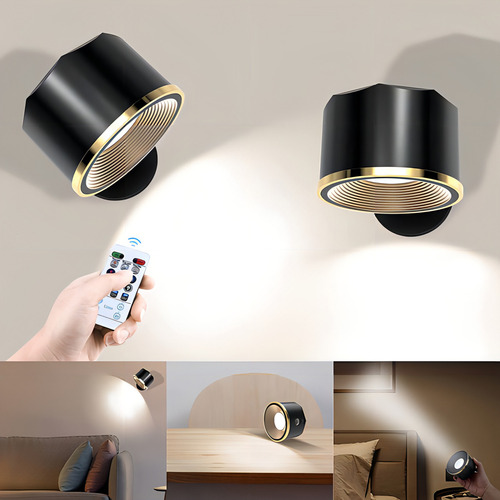 Juego De 2 Luces De Pared Aplique De Pared Led Recargable C
