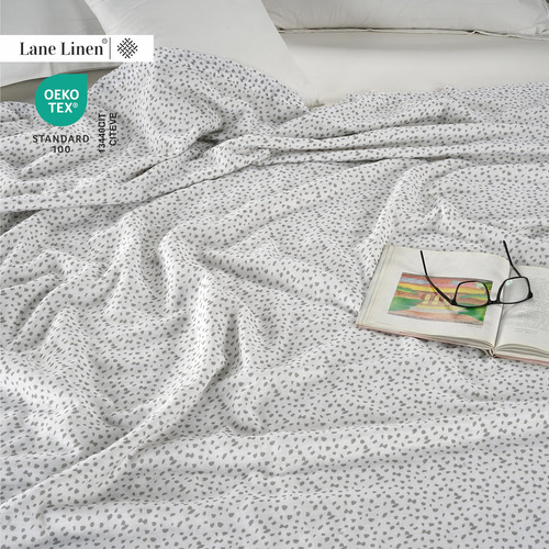 Blanket Lane Linen Cooling King Size Haze, Color Gris