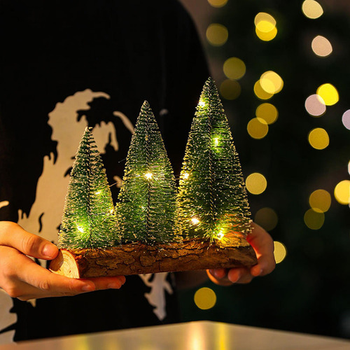 Mini Decoración De Árbol De Navidad, Árbol De Navidad Con