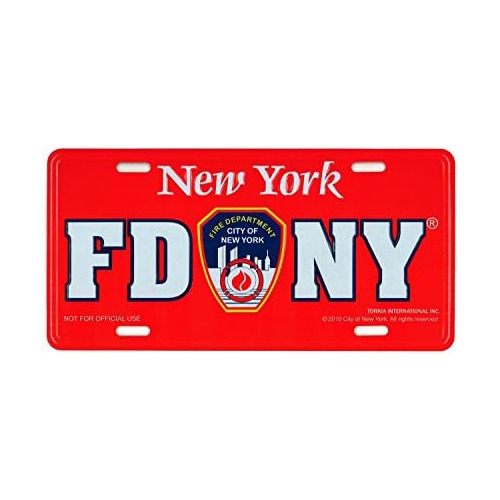 Matrícula Fdny, Departamento De Bomberos De Nueva York...
