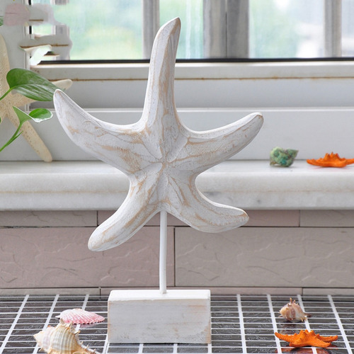 Pájaro De Mar Estrella De Mar Madera Adornos Estilo