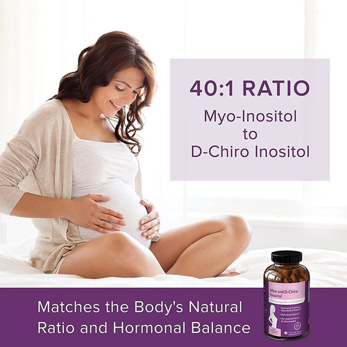 Imagen 2 de 4 de Inositol Myo D Chiro Vitamina D Soporte Ovario Poliquistico