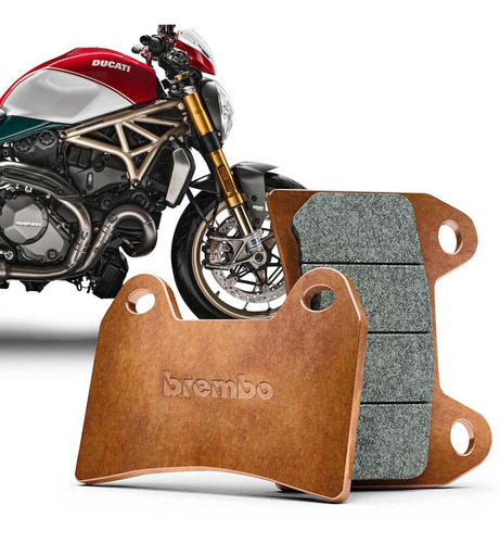 Par Pastilha De Freio Dianteira Ducati Monster 1200 Racing