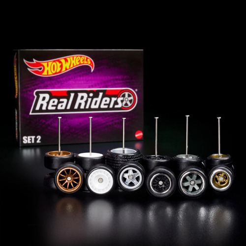 Hot Wheels Rlc Real Riders 6 Pack Llantas Set #2 | Red Line