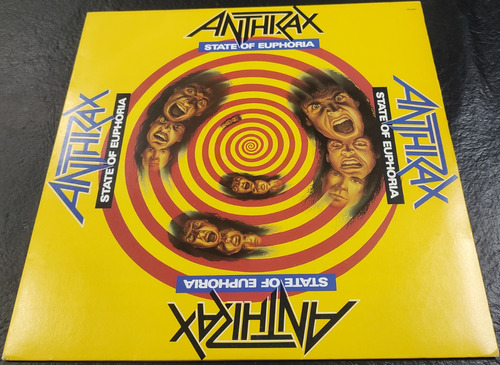 Anthrax State Of Euphoria Lp Brasil 1ra Edic Megadeth Exodus