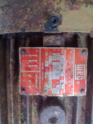 Motor Trifasico 7,5cv 220v 380v 6 Pontas