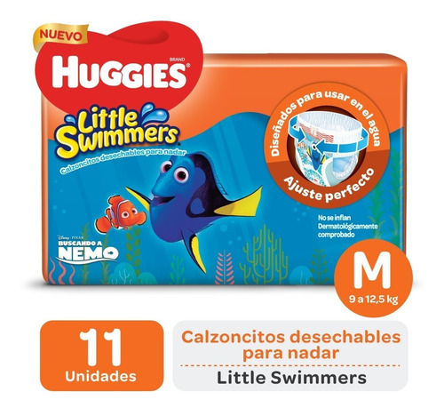 Huggies Little Swimmers Talla M - 11 Un 