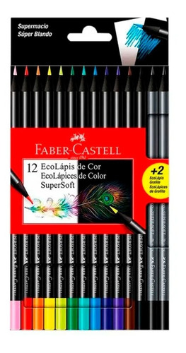 Set 12 Lápices De Colores Faber Castell Supersoft