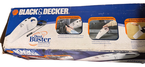 Aspiradora Portátil Black & Decker Av1200(auto/casa Rodante) Blanco (Usado)