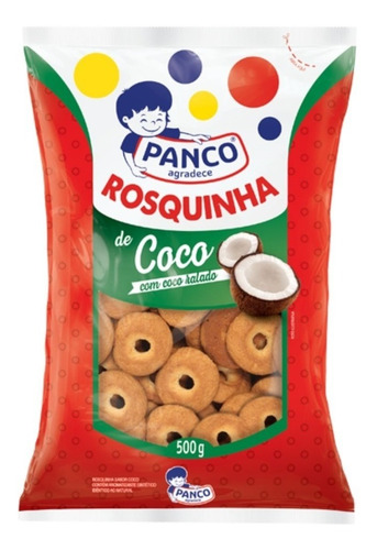 Rosquinha Coco Panco Biscoito 500grs