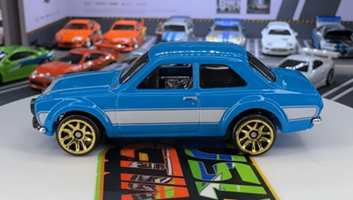 Hot Wheels 1:64 Rapidos Y Furiosos Silver Series Skyline 1970 Ford Escort Rs1600 Azul