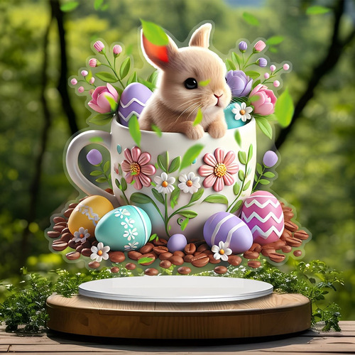 F Easter Decoration Home Desktop Decoration Rabbits Hom 2005