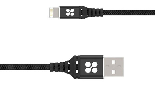 Cable iPhone Datos Y Carga Rápida 2mt Promate Nervelink-i2 Color Negro