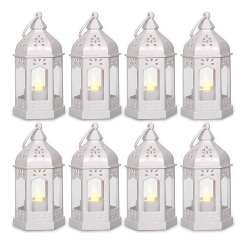 Shymery Mini Linterna Con Velas Led Parpadeantes, Paquete De