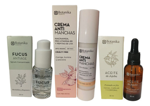 Plan Concentrado Antimanchas Botanika Serum- Crema- Aceite