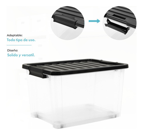 Caja Organizadora De Plástico Life Box 50lts Gardenlife.