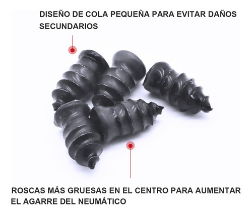Tornillo Tapón Para Reparación De Ponchadura De Llanta