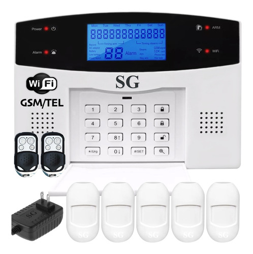 Alarma 5s Gsm Wifi Gprs Inalambrica Seguridad Casa Vecinal