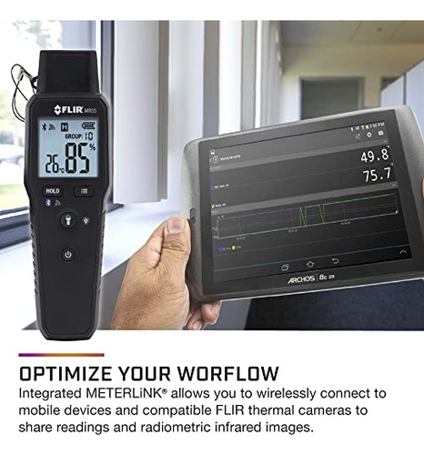 Medidor De Humedad Flir Mr55 Con Bluetooth - Comparte Datos