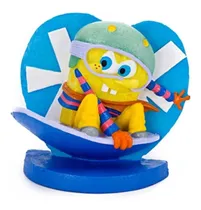Comprar Adorno Bob Esponja Snow Board Acuario Original Penn Plax 