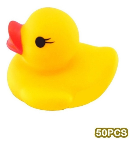 . Lazhu Mini Patos De Banho De Borracha Amarela, 50 Unidades
