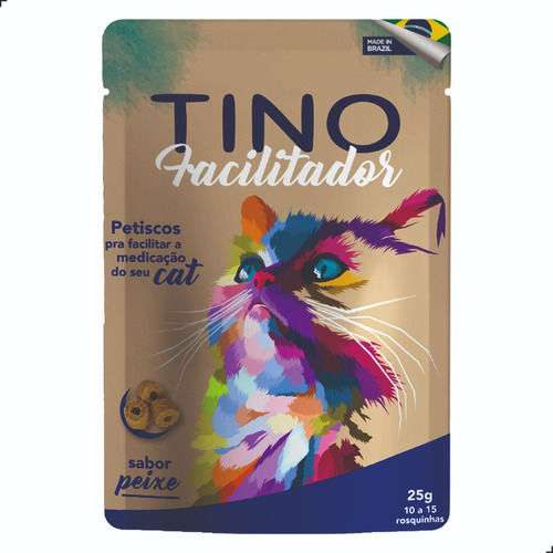 Petisco Tino Gatos Facilitador De Medicação Maleável 25g