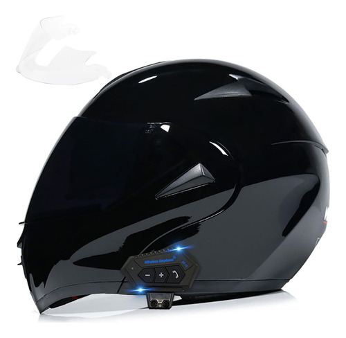 Motorcycle Bluetooth Modular Helmet, Dot Approved Dual Visor