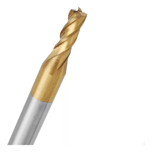 Pack 10 Broca Fresa Cortador De Molino Hss Cnc Router 4f