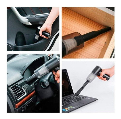 Aspiradora Inalambrica Recargable Usb Auto Casa C/luz 2 En 1