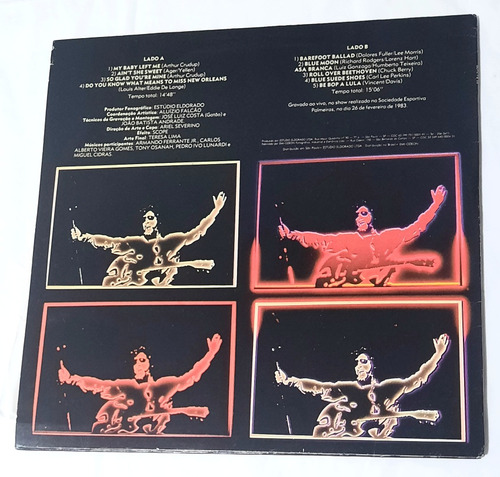 Lp Vinil Raul Seixas Ao Vivo Único E Exclusivo 1983 (Usado)