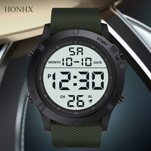 Reloj Deportivo Militar R Para Hombre, Led, Digital, De Agua