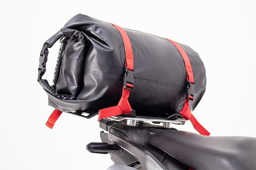 Imagen 2 de 9 de Maleta Moto Impermeable Drybag Fire Parts Negra 25 Lts