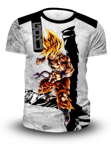 Playera De Niño Goku Anime Dragon/ball Spandex Full Print 