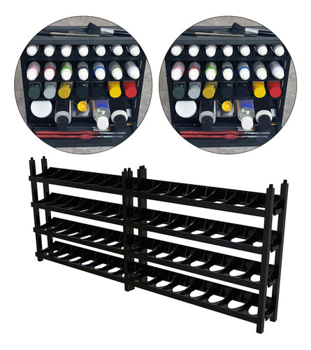Estante De Pintura Modular Para Aerógrafo, 5 Capas