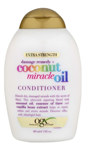 Ogx Acondicionador Extra Strength Coconut Miracle Oil 385ml