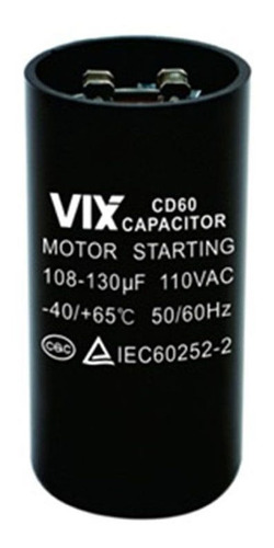 Capacitor Permanente Vix 108/130 1/8  - 220 Volts