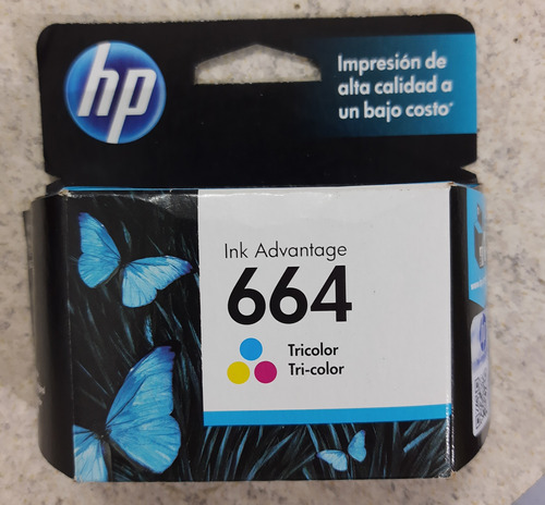 Cartucho De Tinta Tricolor 664 Para Impresora Hp 