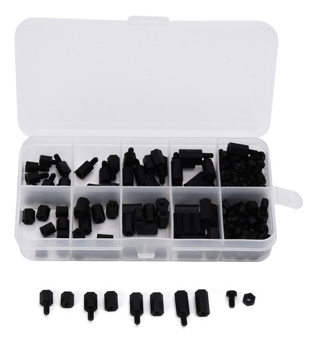 Para Juego De 180 Tornillos Y Tuercas Hexagonales De Nailon
