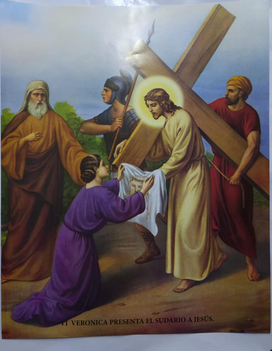 Poster Decorativo Viacrucis 5 Juegos 40x50