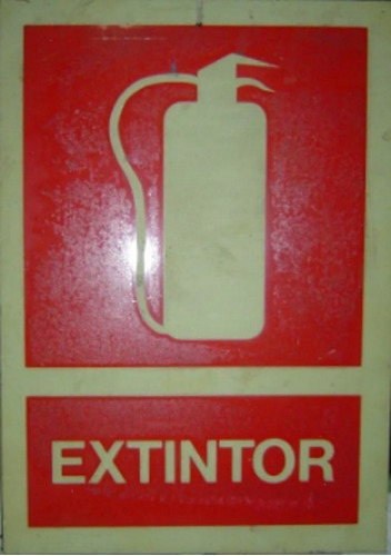 Carteles Extintor 21x30 Cms. Usados Buen Estado (ref. 894 )