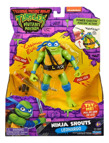 Tortugas Ninja Movie Lujo Leonardo C/acc 15 Cm Int 83350