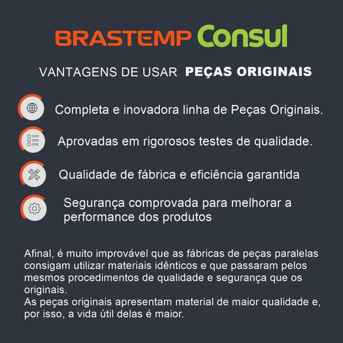 Bomba D Agua Original 110v Lavadora Roupa Consul 8kg Cwb08ab