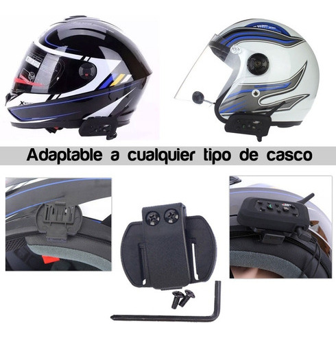 Intercomunicador Moto Ejeas Bluetooth 1200mts 6 Pilotos Negro V6-PRO-INTERCOM