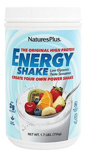 Batido Energético Nature Plus - 1.7 Lb - Proteína Vegetal - Sin Azúcar - No