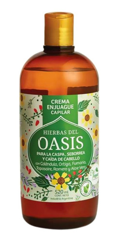 Crema Capilar Hierbas Del Oasis Anti-caspa, Anti-caída 520ml